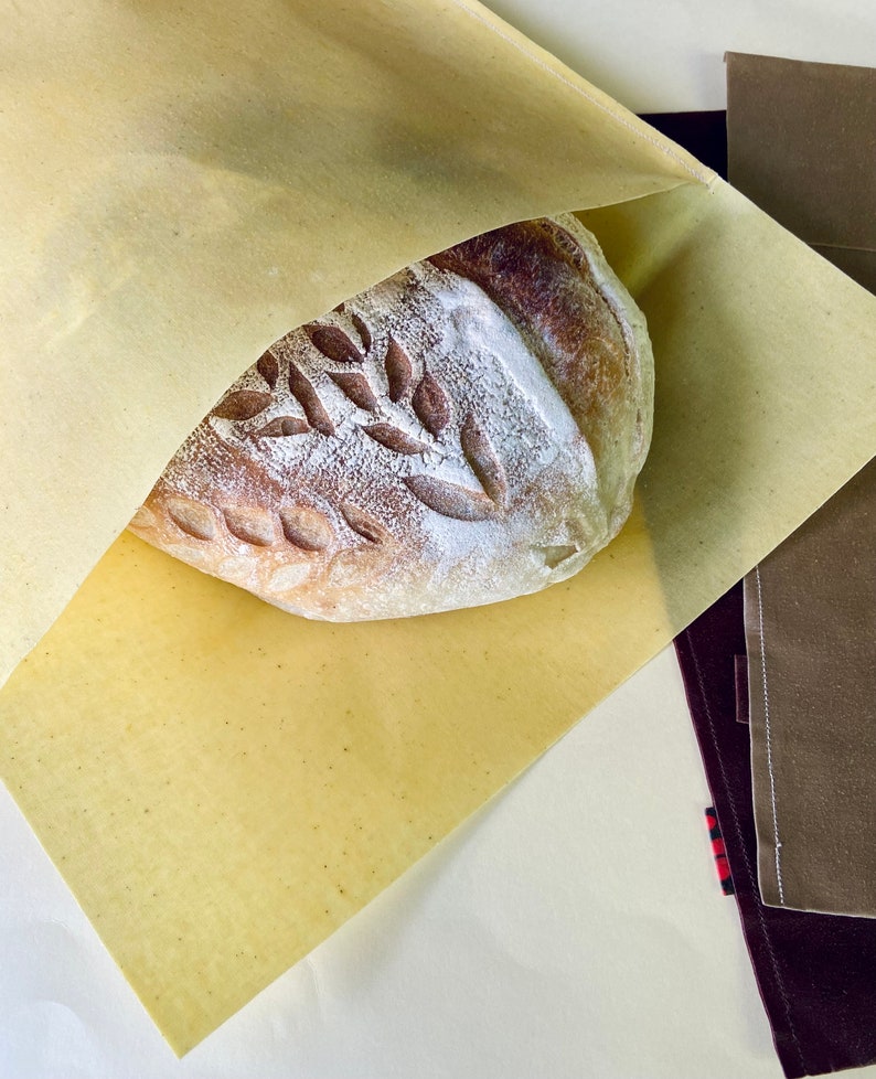 beeswax bread bag,sourdough bread, beeswax wrap