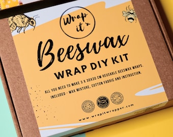 DIY Beeswax wrap kit with Pine Resin - Easy DIY
