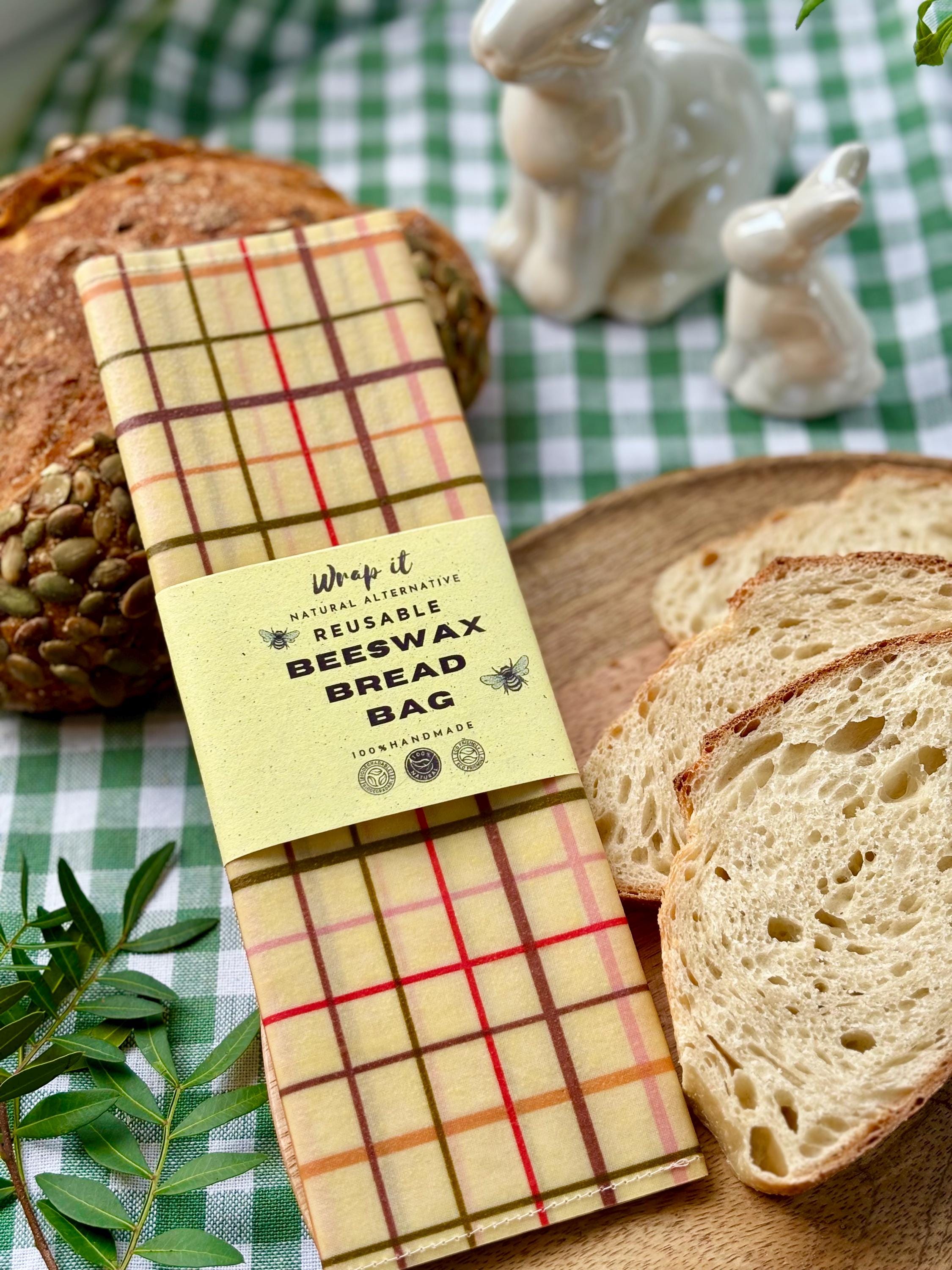 2 Sacchetti Per Pane In Cotone E Cera D'Api – Riutilizzabili E Lavabili – 31,8 X 40,6 Cm – Per Pane Fatto In Casa - 2