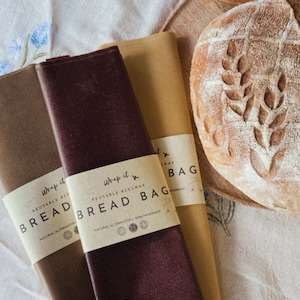 beeswax bread bag,sourdough bread, beeswax wrap