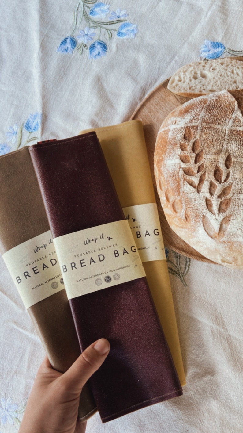 beeswax bread bag,sourdough bread, beeswax wrap