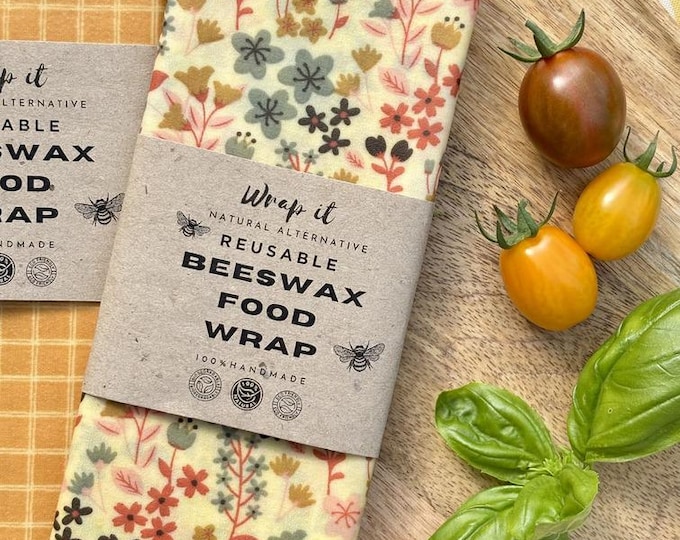 XL Reusable Beeswax Food Wrap: Sourdough Bread Wrap - 16x16 or 20x20