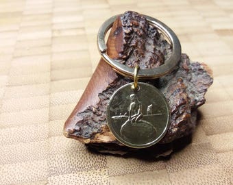 Little Mermaid Denmark Coin Keychain - Fare Token, Copenhagen,1966-1967