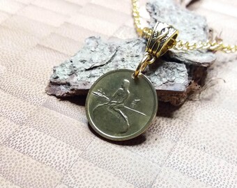 Denmark Little Mermaid Coin Necklace – Copenhagen Token Pendant 1966-1967
