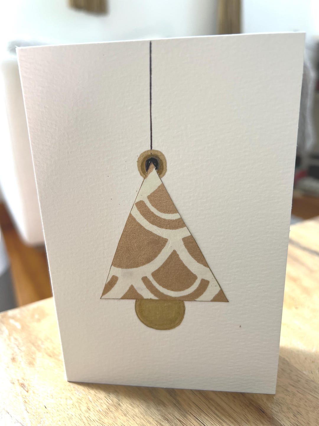 Art Deco Thank You Card: Modern Interior Design, Gold Pattern - Etsy