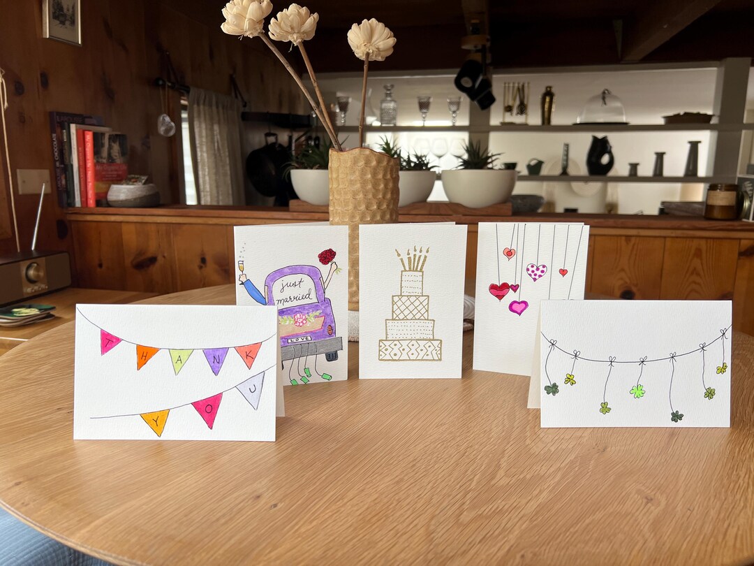 Custom Card Set: Choose Any 5 Holiday Designs - Etsy