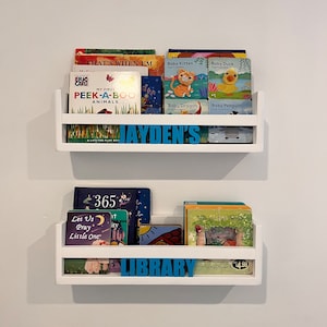 20” Personalized Kids and Nursery Book Shelf