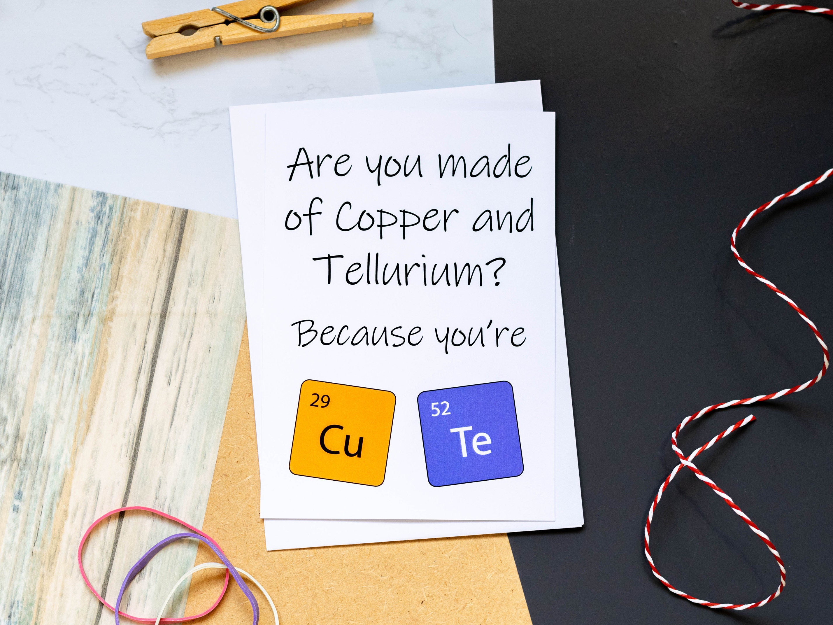 Are You Made of Copper and Tellurium, You're a Cu Te, Funny Anniversary ...