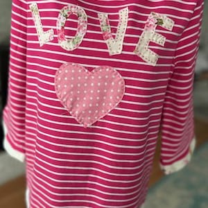 NATALIE - Ladies Upcycled, Handsewn Top - Size Small