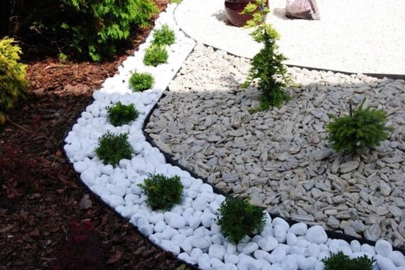Snow White Decorative Aggregates Stones Pebbles Mini Etsy