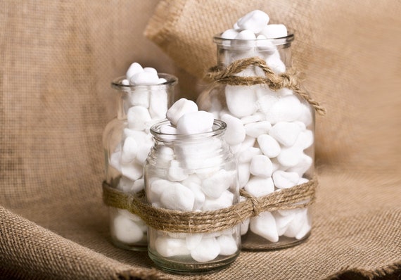 Snow White Decorative Aggregates Stones Pebbles Mini Etsy
