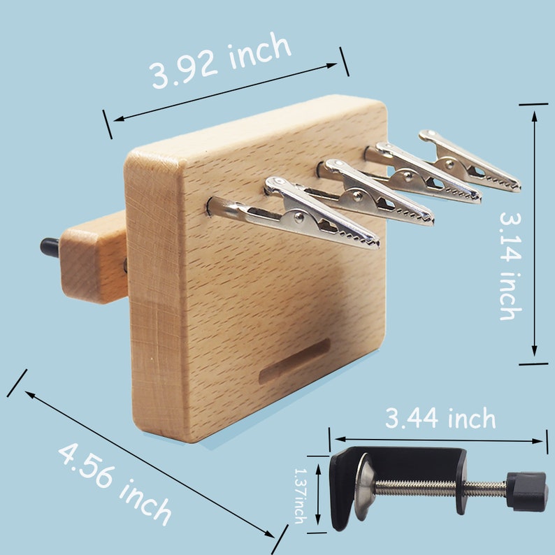 Fringe Twister With 4 Clips Wood Cord Maker Tool for Quickly Etsy