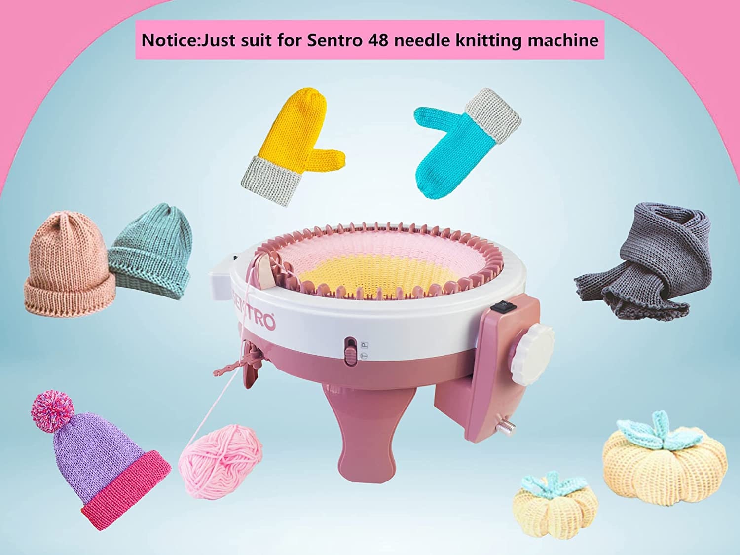 Electric Knitting Machine, 48 Needle Smart Automatic Knitting Loom  Machines, Knit Fast Electronic Knitting Machine Kit for Adults : :  Home