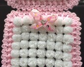 Beautiful handmade dolls pram cover and pillow