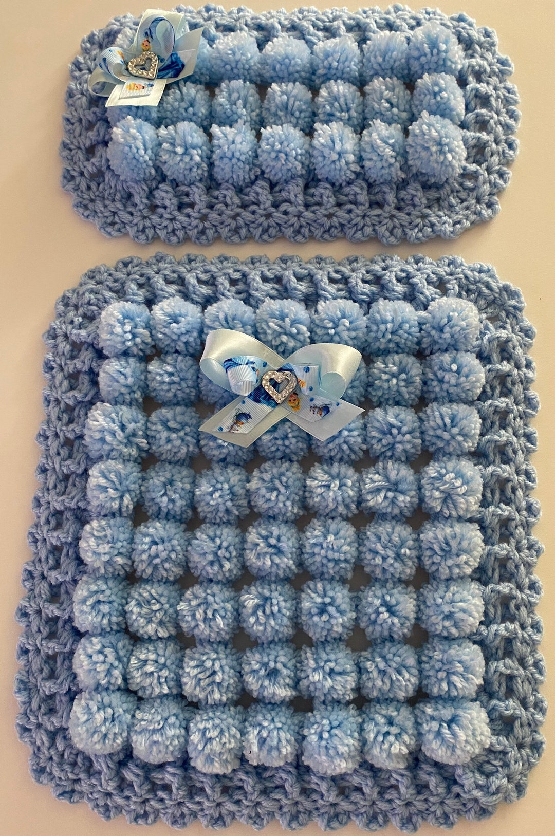 Beautiful Handmade Dolls Pram Cover and Pillow Etsy UK