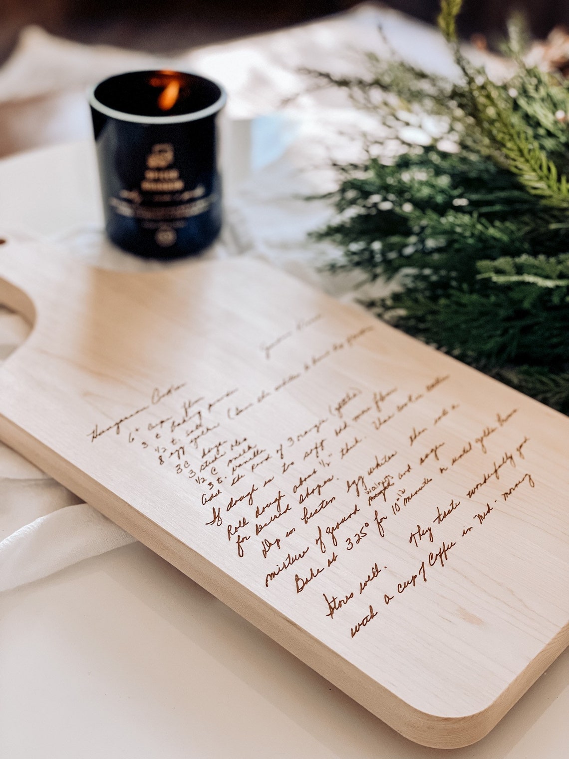 Handwritten Recipe Engraved Cutting Board Etsy