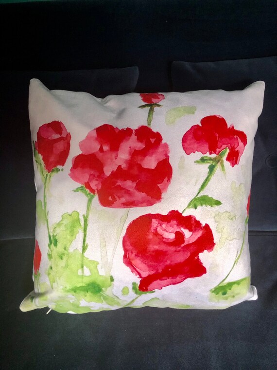 red rose cushions