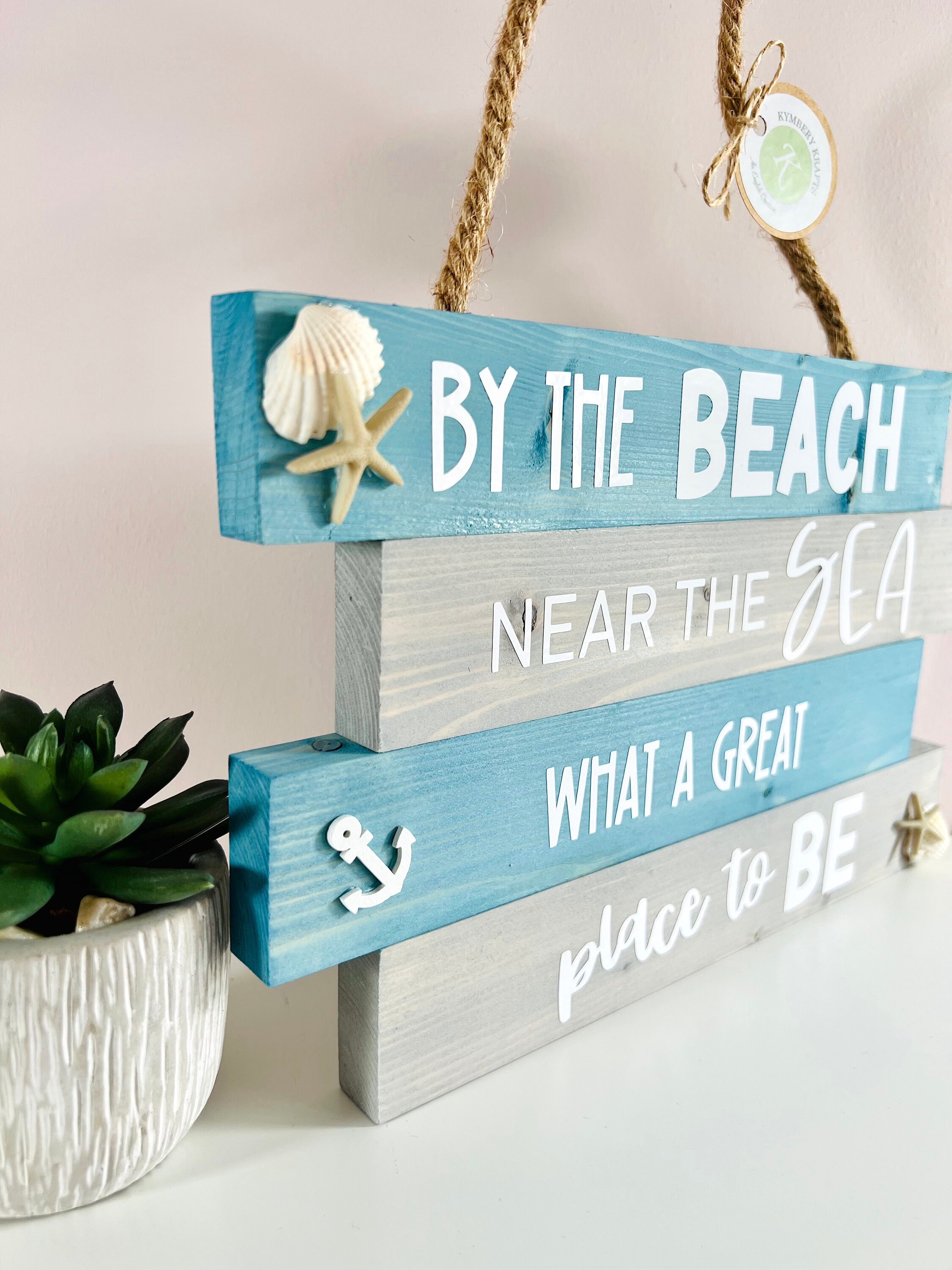 Beach Sign - 'by the Beach' - Etsy UK