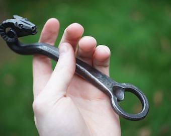 Rams head bottle opener. Hand forged.