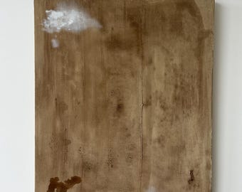 Wabi-Sabi Abstract Painting: Neutral Tone Modern Wall Art (24x30'')