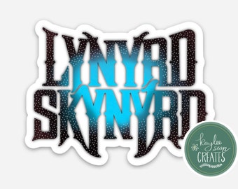 Lynryd Skynyrd | Premium Vinyl Sticker | Southern Rock Band Decal | Sweet Home Alabama | Free Bird | 1960s 1970s Classic Rock | 3” x 2.29 “