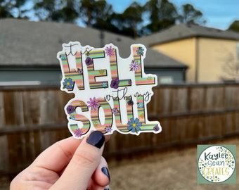 It Is Well With My Soul | Premium Vinyl Sticker | Bible | Christian Decal | Religious | Inspirational Quote | Positivity