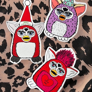 90’s Furby toy vintage Y2K nostalgia sticker pack