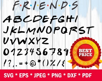 Friends Font, SVG alphabet letters - Free Font | Free ...