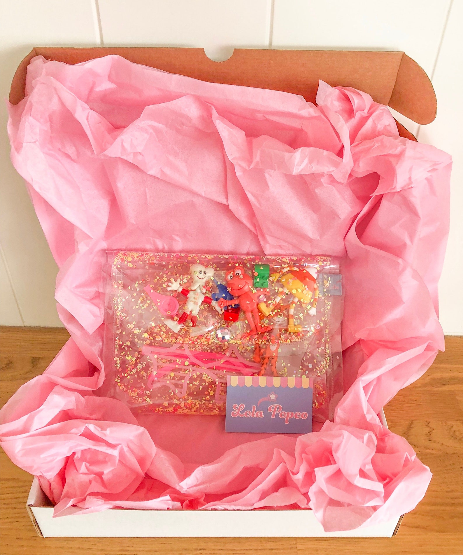 Bag with SEWED toys clear clutch purse vinyl purse vinyl Etsy