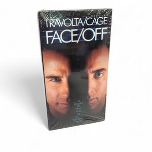 Face/Off VHS Tape NEW Sealed Nicolas Cage John Travolta Action Vintage Movie