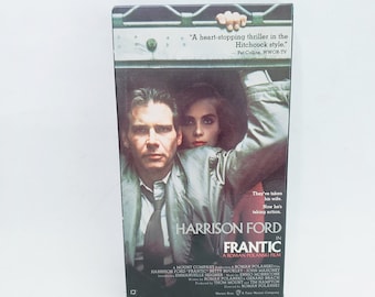 Frantic VHS Harrison Ford Roman Polanski Film Vintage 1988 Movie