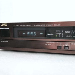 Vintage JVC FM/AM Quartz Synthesizer Stereo Tuner Model T-X200 Radio X200B