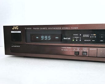 Vintage JVC FM/AM Quartz Synthesizer Stereo Tuner Model T-X200 Radio X200B