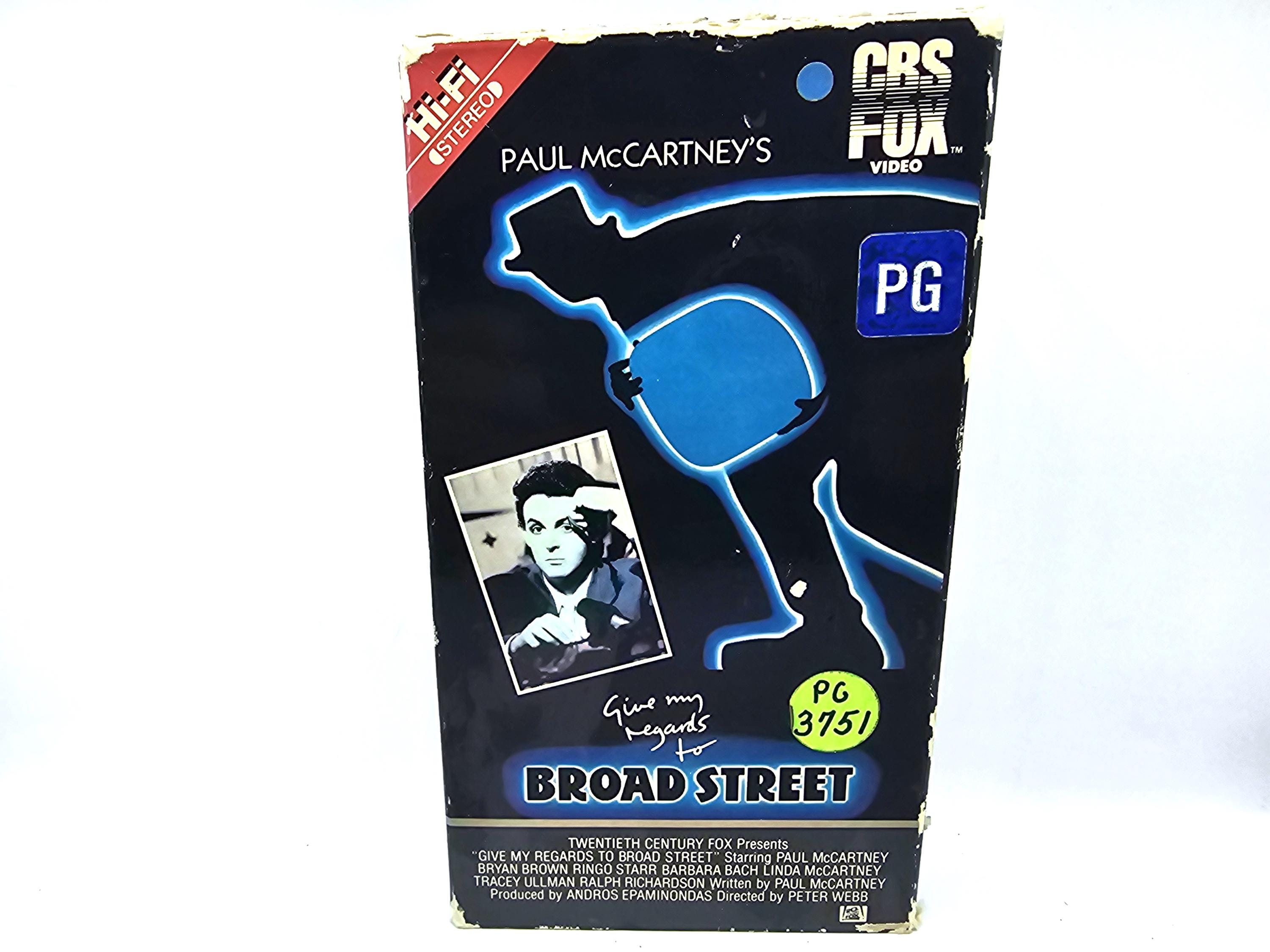 Paul Mccartney's Give My Regards to Broad Street VHS Vintage Movie