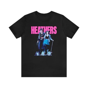 Heathers T-Shirt Short Sleeve Movie Tee - Black or White
