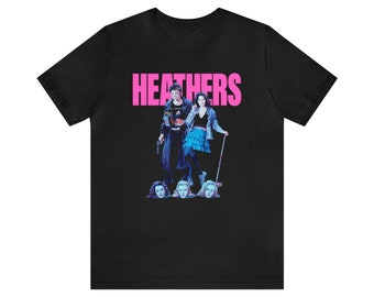 Heathers T-Shirt Short Sleeve Movie Tee - Black or White