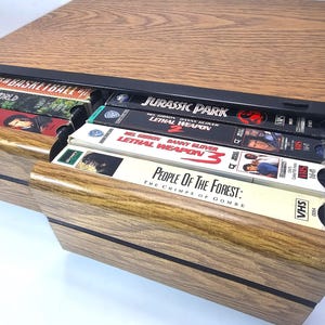 Vintage VHS Drawer Storage Case Holds 20 Video Cassette Tape Holder ...