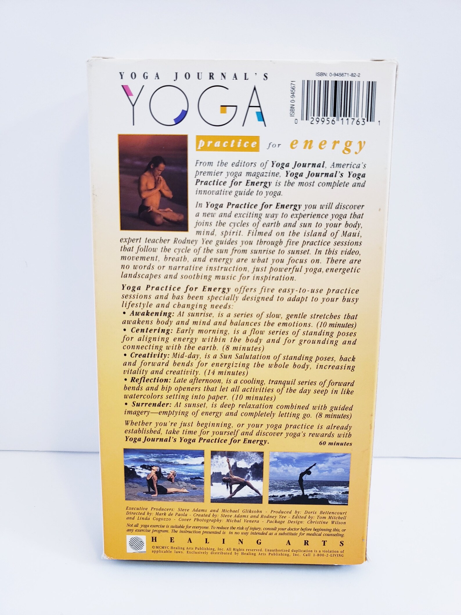 Yoga VHS Practice For Energy With Rodney Yee Yoga Journal Etsy