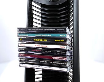 90's ポストモダン CDラック CDタワー ブラック ビンテージ Vintage