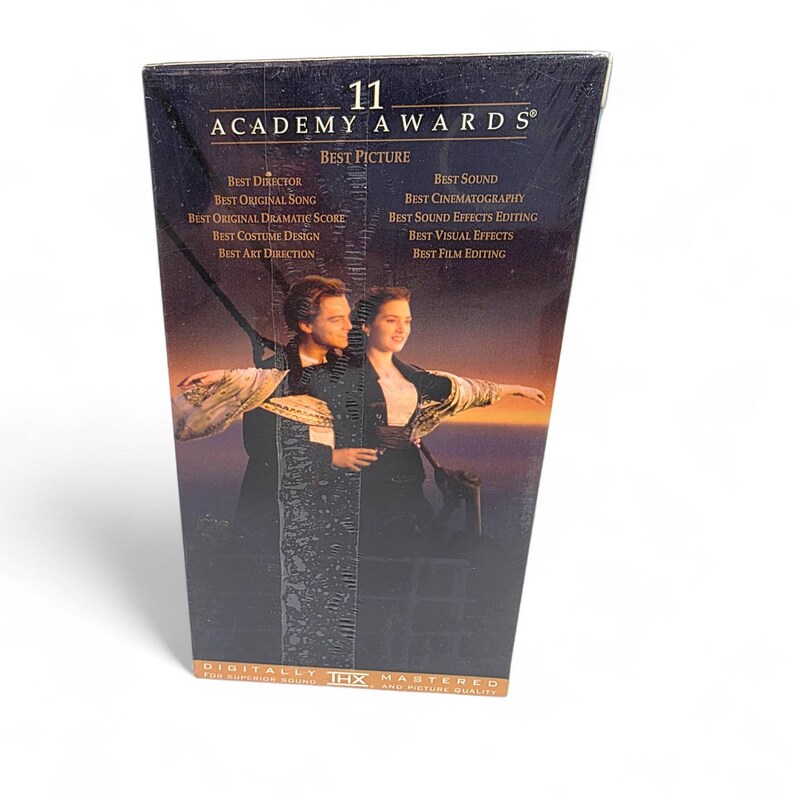 Titanic VHS Two Cassette 2-Tape Set NEW James Cameron Film Sealed Watermark image 3