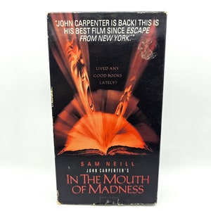 In The Mouth Of Madness VHS Movie Vintage John Carpenter Videocassette Rare New Line Home Video Sam Neill