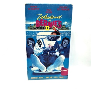 Weekend At Bernies II VHS Movie Vintage Andrew McCarthy Jonathan Silverman Videocassette Former Rental Tristar Home Video Former Rental