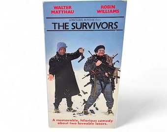 The Survivors VHS Movie Vintage Walter Matthau Robin Williams Vintage Goodtimes Home Video