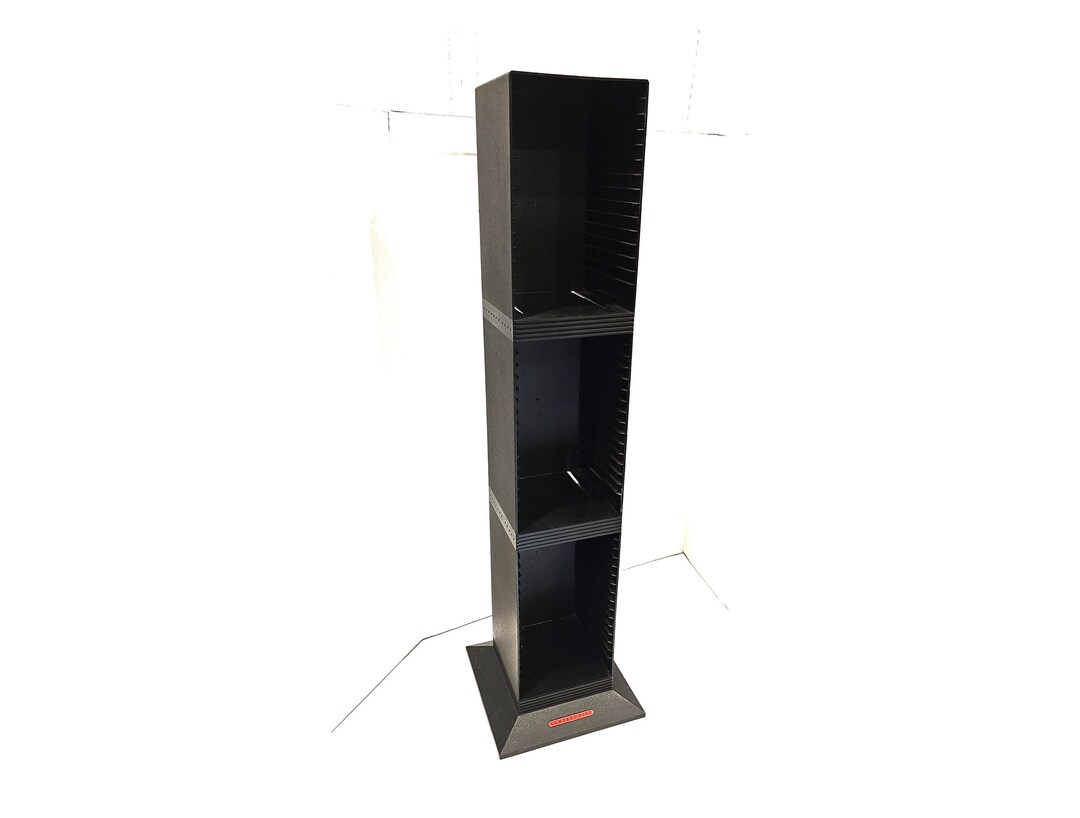 Laserline CD Display Tower Stand 50 Compact Disc Holder Case Floor Rack