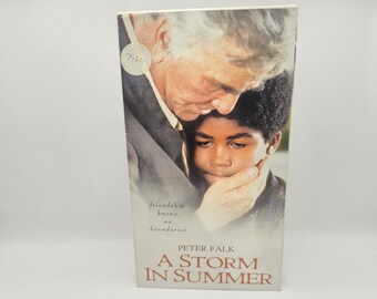 A Storm In Summer VHS Television Movie Vintage Peter Falk Videocassette Former Rental Hallmark Entertainment