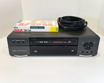 Zenith VCR Hi-Fi Stereo Video Cassette Recorder VHS Player VRC420 w/ AV Cable and New Blank Tape