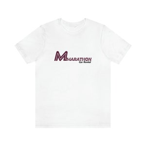 Marathon Car Rental T-Shirt Planes Trains and Automobiles Movie Short Sleeve Tee