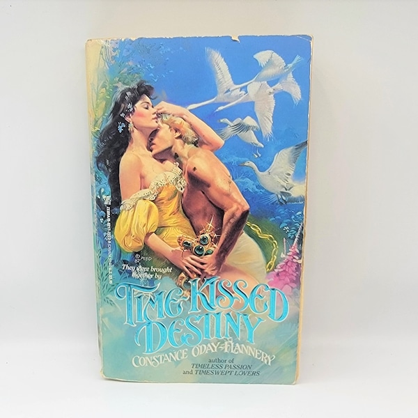 Time-Kissed Destiny Book Constance Oday-Flannery Vintage 80's Paperback Zebra Romance Novel 1987 Rare