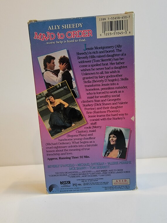 Maid to Order VHS Movie Ally Sheedy Avid Home Video Vintage 80's