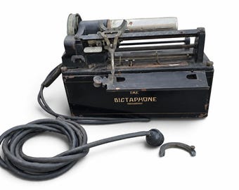 Vintage Dictaphone Transcribing Machine Model B10 Antique Office Decor New York